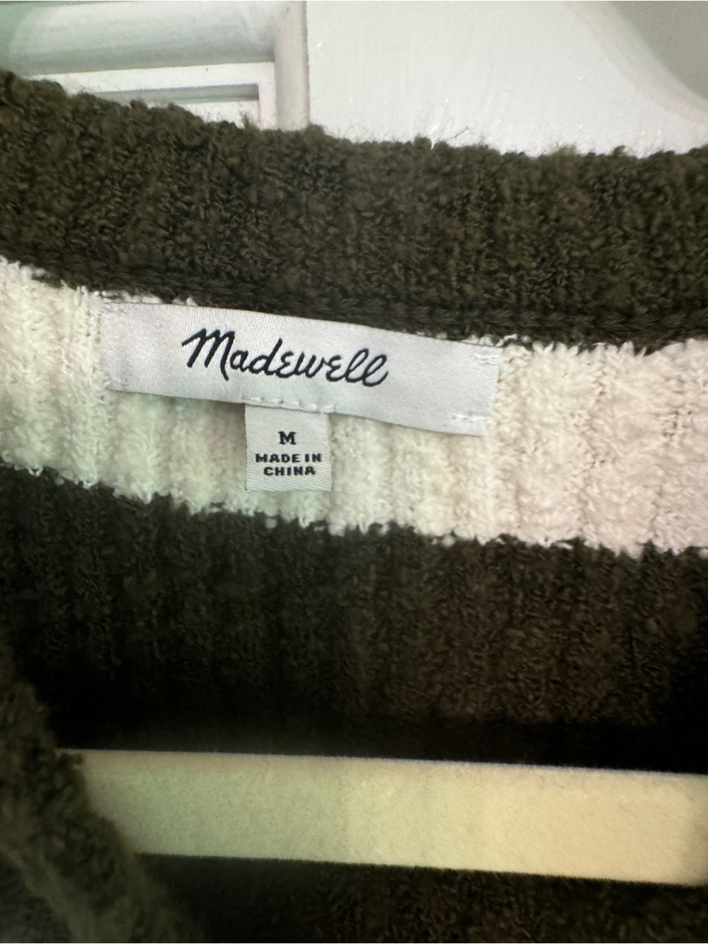 Madewell stripe boucle knit short sleeve sweater - Picture 7 of 7
